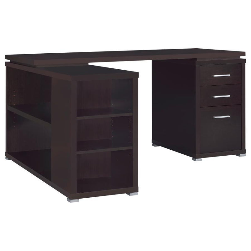Yvette - 3-Drawer L-Shape Computer Desk - JaxCo Furniture