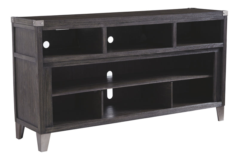 Todoe - Gray - LG TV Stand w/Fireplace Option - JaxCo Furniture