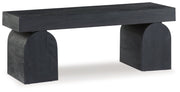 HoLGrove - Black - Accent Bench - JaxCo Furniture