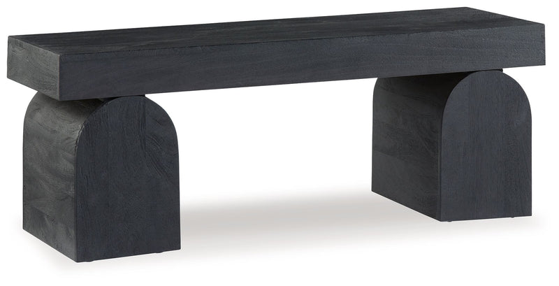 HoLGrove - Black - Accent Bench - JaxCo Furniture