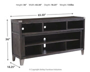 Todoe - Gray - LG TV Stand w/Fireplace Option - JaxCo Furniture