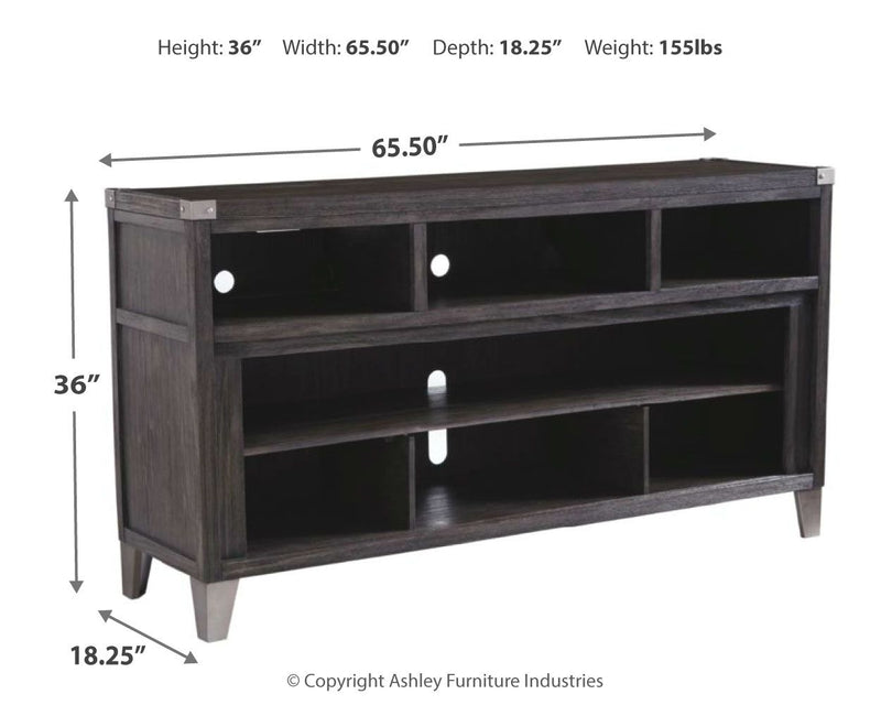 Todoe - Gray - LG TV Stand w/Fireplace Option - JaxCo Furniture