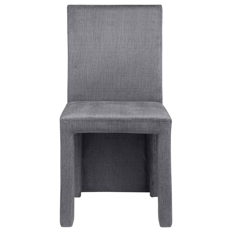 Tordera - Velvet Upholstered Dining Side Chair (Set of 2) - Gray - JaxCo Furniture