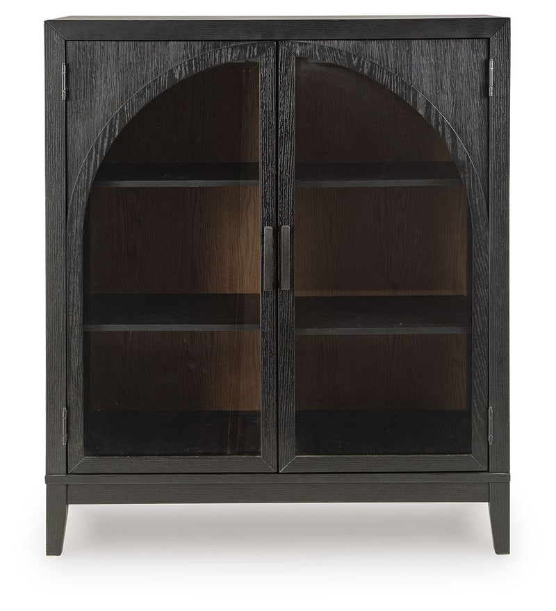 Armenleigh - Black / Brown - Bar Cabinet - JaxCo Furniture