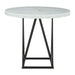 Riko - Round Counter Height Dining Table - White - JaxCo Furniture