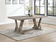 Cornelia - Rectangular Dining Table - Coastal Gray - JaxCo Furniture