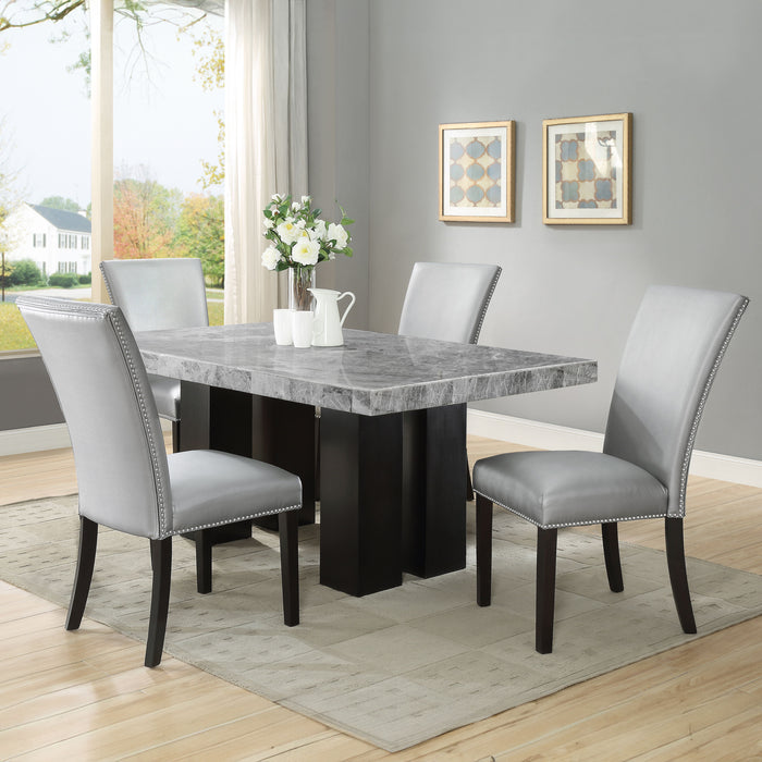 Camila - Rectangular Dining Set - Gray Top - JaxCo Furniture