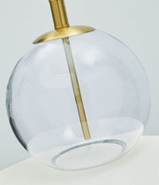 Samder - White - Glass Table Lamp - JaxCo Furniture