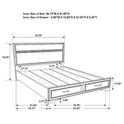 Miranda - Storage Wood Panel Bed - JaxCo Furniture