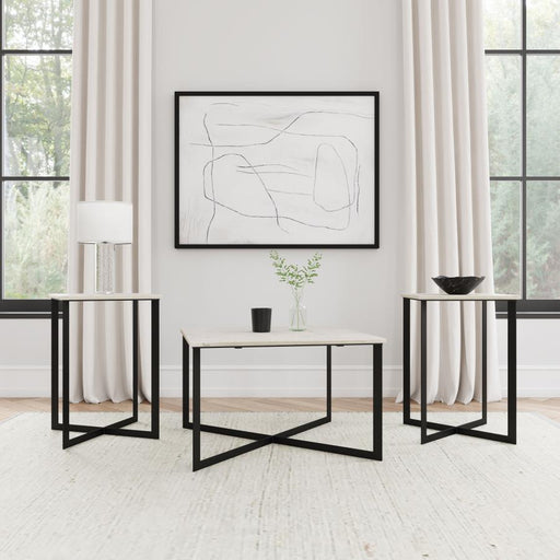 Tobin - Marble Top Coffee And End Table Set - JaxCo Furniture