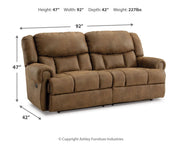Boothbay - 2 Seat Reclining Sofa - JaxCo Furniture