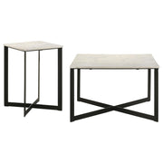 Tobin - Marble Top Coffee And End Table Set - JaxCo Furniture