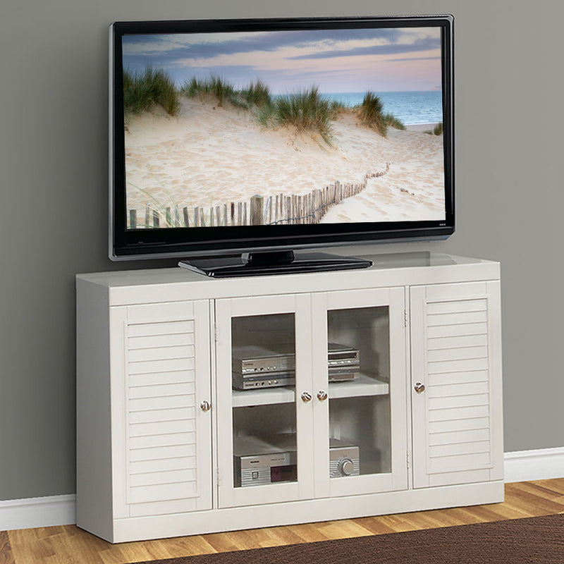 Boca - TV Console - Cottage White - JaxCo Furniture