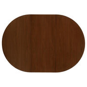 Jedda - Oval Extension Leaf Dining Table - Dark Walnut - JaxCo Furniture
