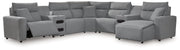 ModMax II - Salt And Pepper - Reclining Sectional - JaxCo Furniture