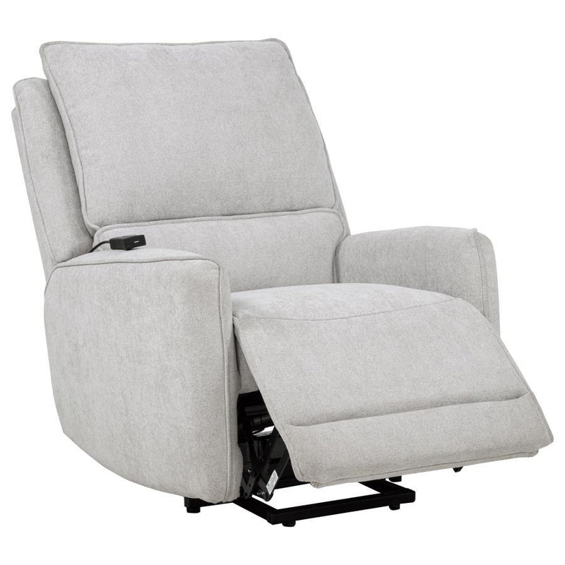Sylmar - Chenille Upholstered Power Recliner - JaxCo Furniture