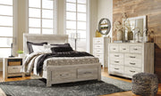 Bellaby - Dresser, Mirror, Platform Bed With Storage Drawers Set - JaxCo Furniture
