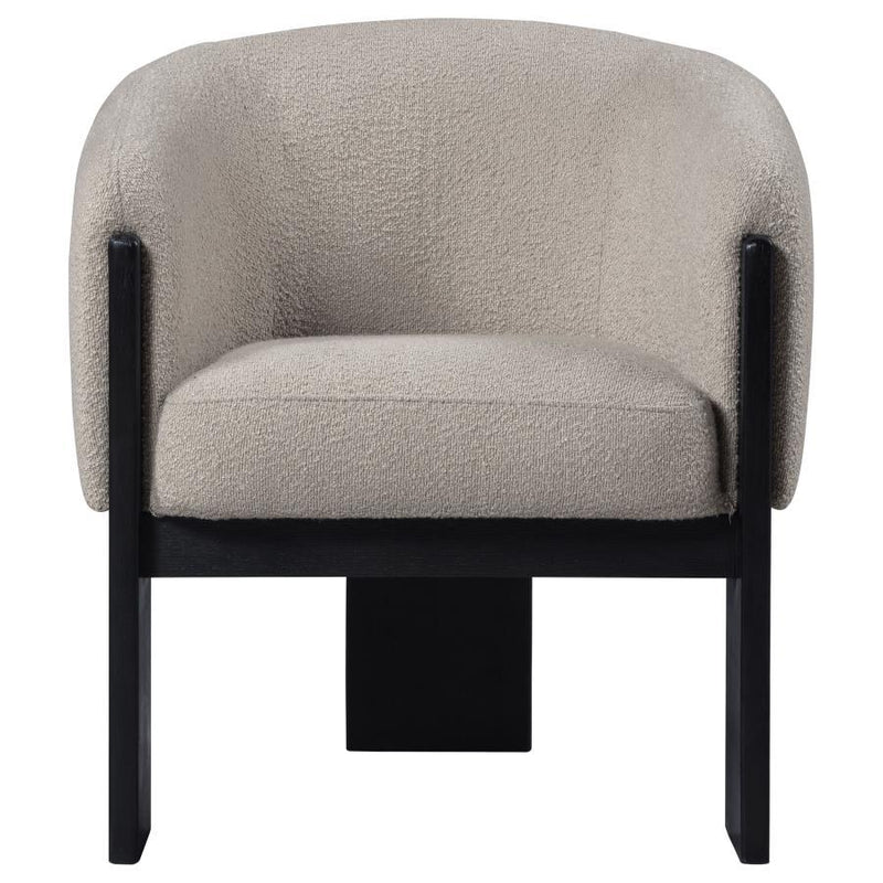 Valdez - Boucle Upholstered Barrel Back Accent Chair - JaxCo Furniture