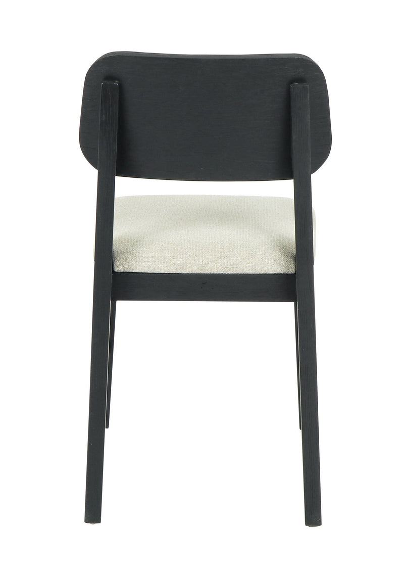 Deaven - Upholstered Dining Chair (Set of 2) - Oak Black - JaxCo Furniture