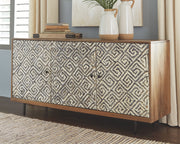 Kerrings - Brown / Black / White - Accent Cabinet - JaxCo Furniture