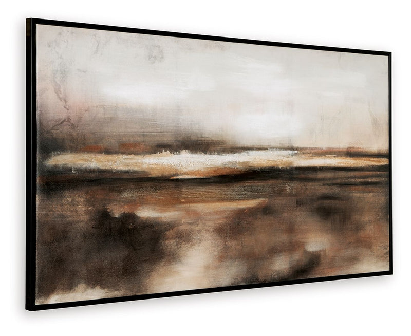 Drewland - Black / Brown / Orange - Wall Art - JaxCo Furniture