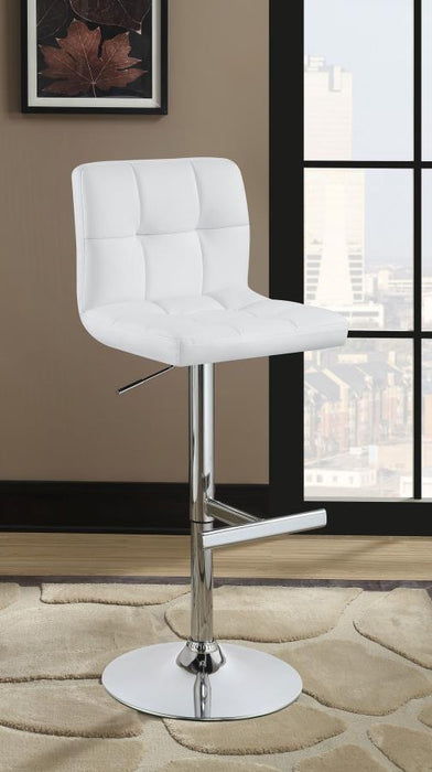 Lenny - Upholstered Adjustable Bar Stool (Set of 2)