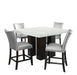 Camila - Square Counter Dining Set - White Top - JaxCo Furniture