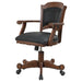 Turk - Upholstered Swivel Dining And Game Chair - Tobacco - JaxCo Furniture