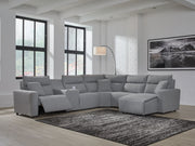 ModMax II - Salt And Pepper - Reclining Sectional - JaxCo Furniture