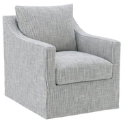 Winter - Upholstered Sloped Arm Accent Swivel Chair - JaxCo Furniture