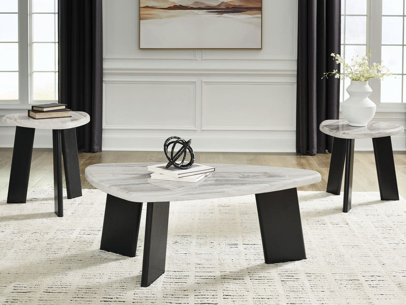 Lilyberg - Occasional Table Set (Set of 3) - Gray / Black - JaxCo Furniture
