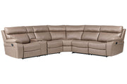 Theon - Modular Manual Reclining Sectional And Entertainment Console - JaxCo Furniture