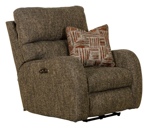 Liam - Power Headrest Power Lay Flat Recliner - Coal - JaxCo Furniture