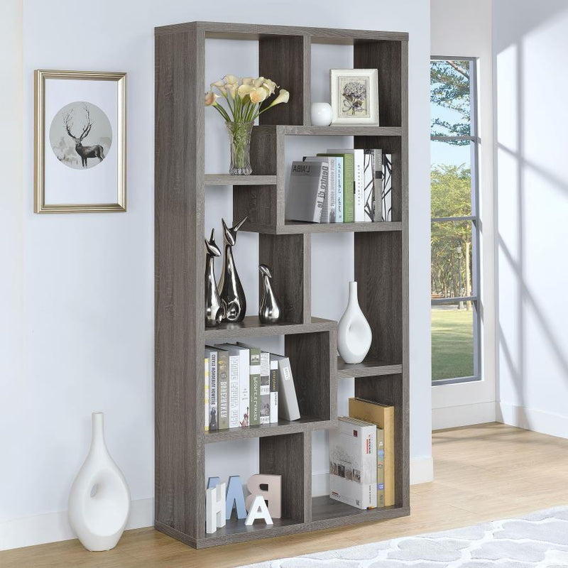 Theo - 6-Shelf Bookshelf - JaxCo Furniture