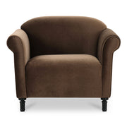Harmony - Fabric Accent Chair - Dark Brown - JaxCo Furniture