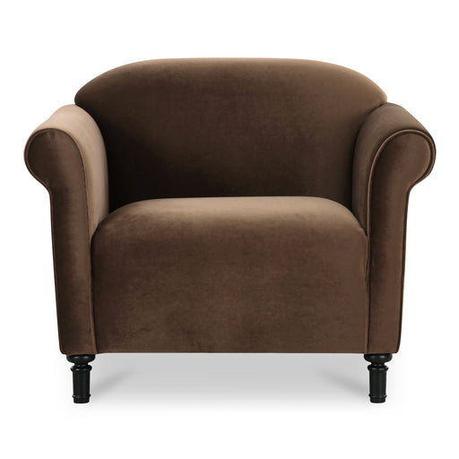 Harmony - Fabric Accent Chair - Dark Brown - JaxCo Furniture
