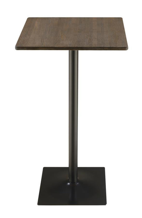 Cavalier - Square Pub Height Bistro Bar Table - Dark Elm - JaxCo Furniture