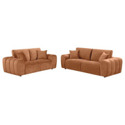 Burnett - Chenille Upholstered Sofa Set - JaxCo Furniture