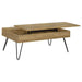 Fanning - Engineered Wood Lift Top Coffee Table - Golden Oak - JaxCo Furniture