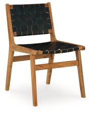 Fortmaine - Brown / Black - Dining Room Side Chair (Set of 2) - JaxCo Furniture