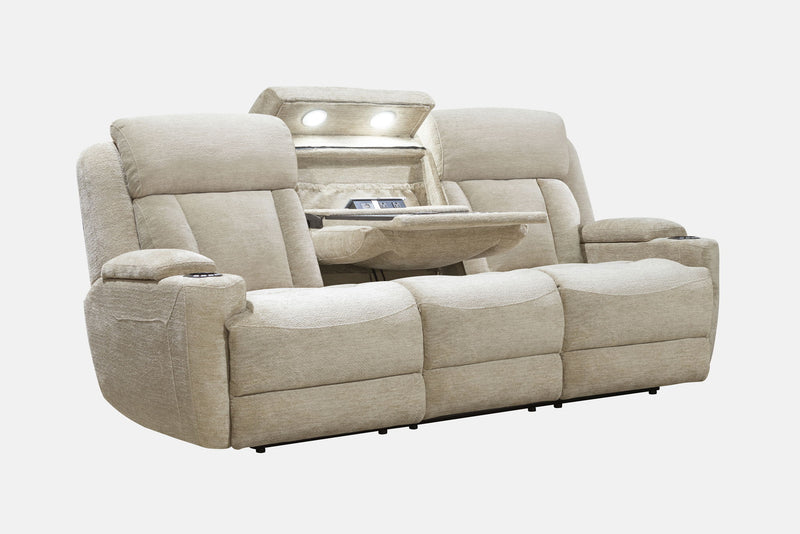 Dalton - Power Drop Down Console Sofa - JaxCo Furniture