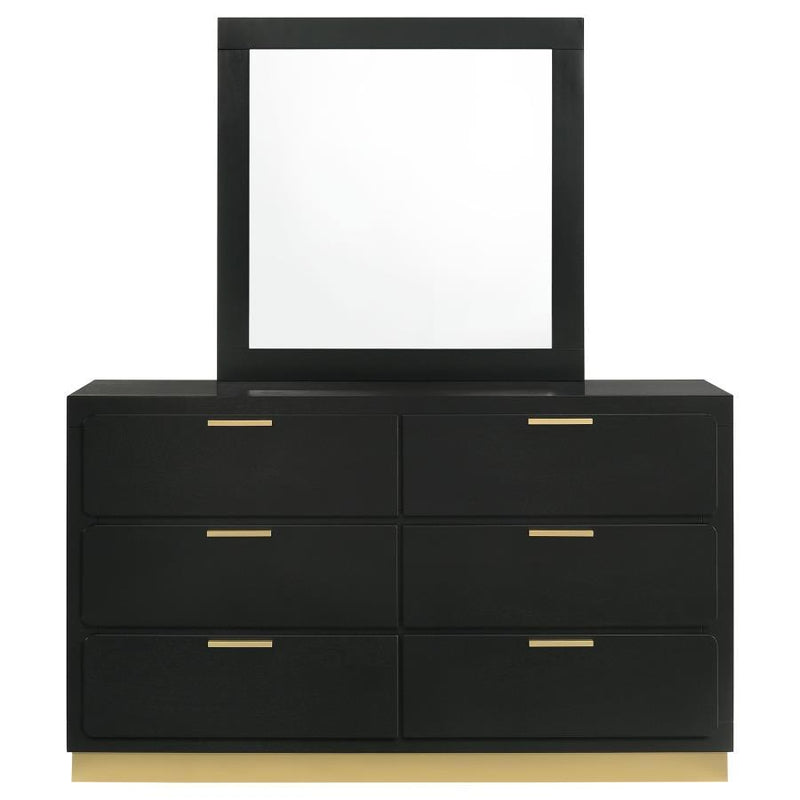 Caraway - 6-Drawer Bedroom Dresser With Mirror - JaxCo Furniture