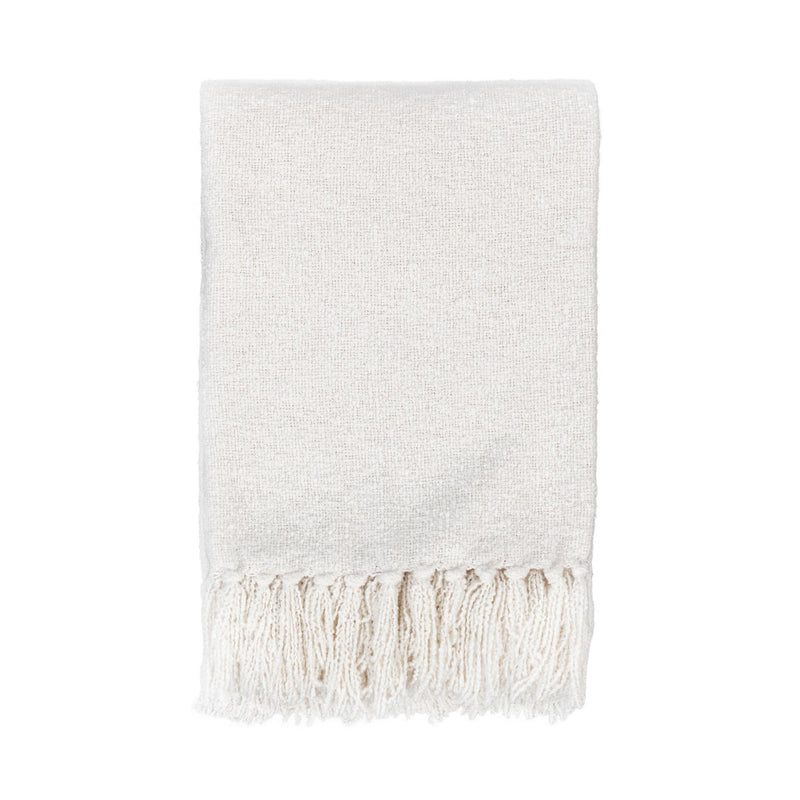 Throws - 50" x 70" TC Aria Boucle Throw - Ivory - JaxCo Furniture
