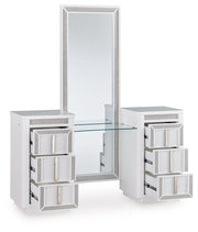 Chalanna - White - Vanity With Mirror - JaxCo Furniture