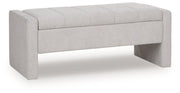 Akselman - Gray - Storage Bench - JaxCo Furniture