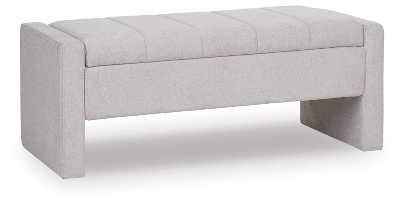 Akselman - Gray - Storage Bench - JaxCo Furniture