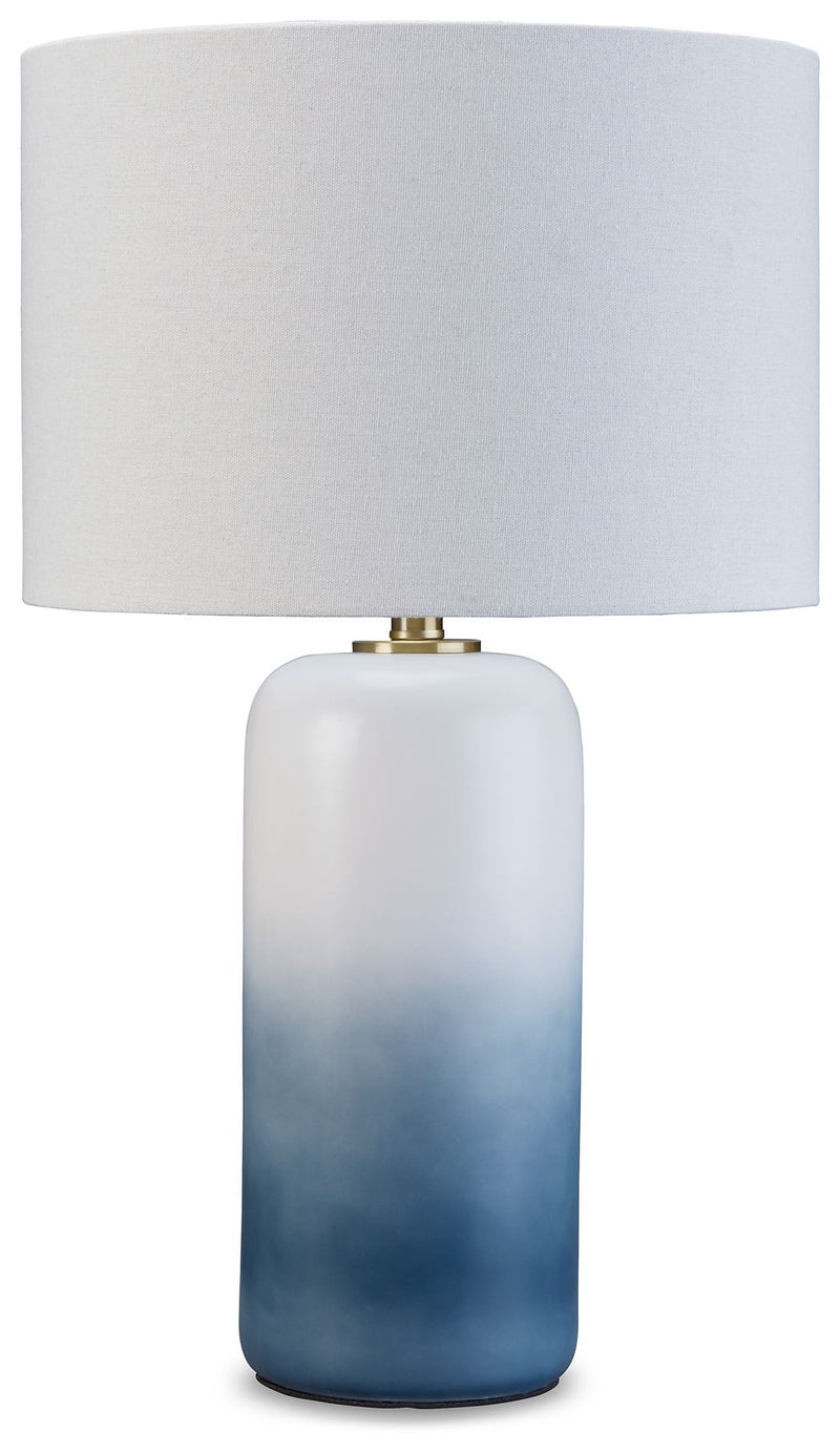 Lemrich - White - Ceramic Table Lamp - JaxCo Furniture