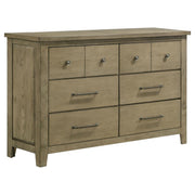 Hazlewood - 6-Drawer Bedroom Dresser Cabinet - Vineyard Oak - JaxCo Furniture
