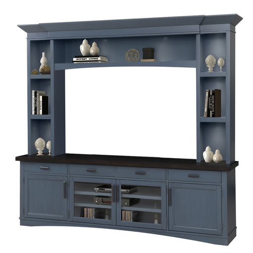 Americana Modern - TV Console with Hutch and LED Lights - JaxCo Furniture