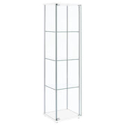 Bellatrix - 4-Shelf Clear Glass Curio Cabinet - JaxCo Furniture